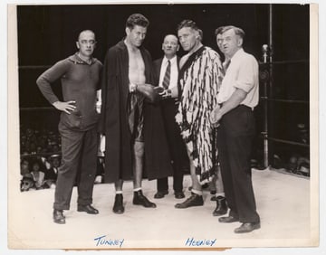 Tunney vs Heeney (Boxing) 8x10 1928 Photo