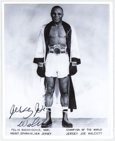 Jersey Joe Walcott 8x10 Photo SIGNED BAS COA