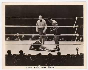 Joe Louis vs Max Baer 8x10 Type I Photo