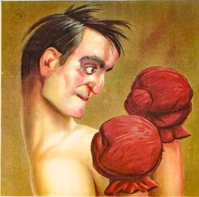 Ed Sagot Pub. Color Lithograph [French, Boxing]