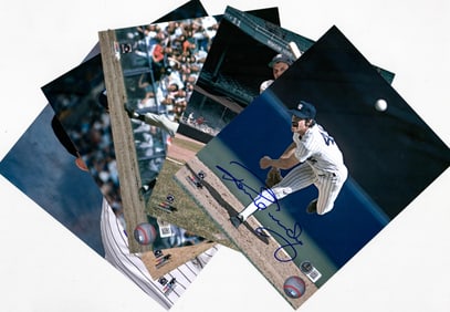 New York Yankees MLB SIGNED (5) Photos BAS COA