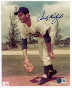 Sandy Koufax 8x10 Photo SIGNED BAS LOA