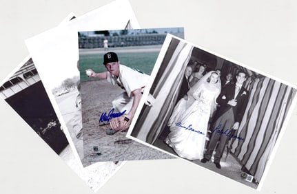 Dodgers MLB (4) SIGNED Photos BAS COA