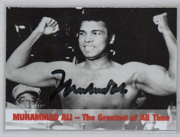 Muhammad Ali Trading Card SIGNED BAS LOA