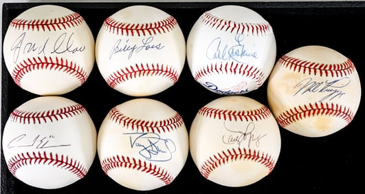 Dodgers Greats (7) Single Signed Baseballs COA