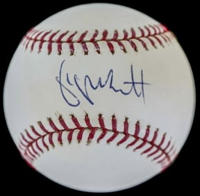 George Brett Single SIGNED Baseball BAS COA