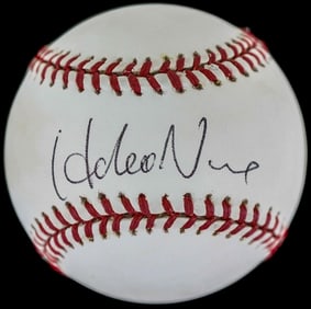 Hideo Nomo Single SIGNED Baseball BAS COA