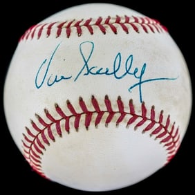 Vin Scully Single SIGNED Baseball BAS LOA