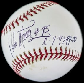 Pedro Martinez Single SIGNED Baseball BAS COA