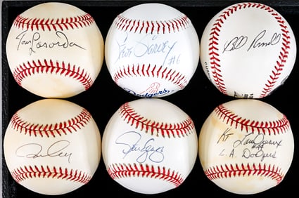 1981 LA Dodgers World Series Single Signed BB COA
