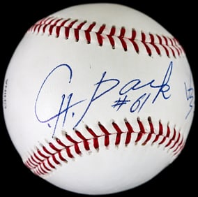 Chan HO Park Single Signed Baseball BAS COA