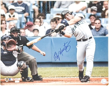 Edgar Martinez Large Signed Photo 16 x 20 Inches
