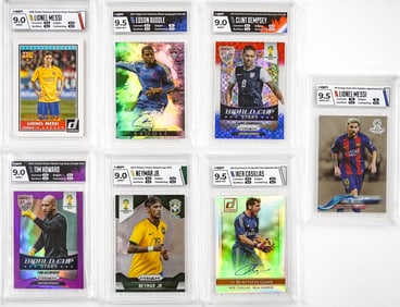 (7) Soccer, Futbol Cards Messi, Neymar & More
