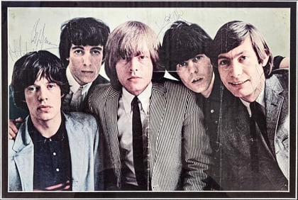 Rolling Stones Signed Magazine Photo BAS LOA