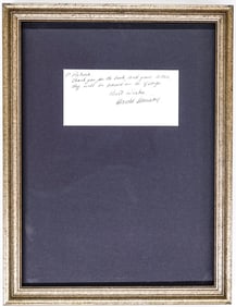George Harrison Interest-Harold Harrison Signed