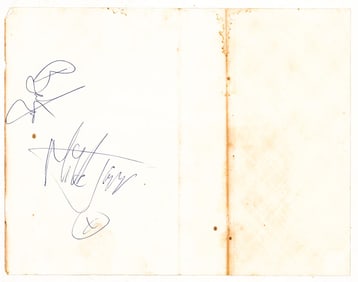 Mick Jagger and Brian Jones SIGNATURES LOA