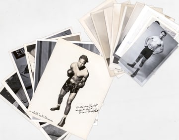 Group of Vintage Signed Boxing Photos (17)
