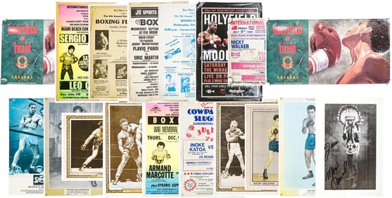 A Group of Boxing Posters & Prints (18 pcs)