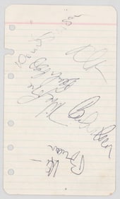 The Beach Boys SIGNED Cut [5 Signatures] LOA