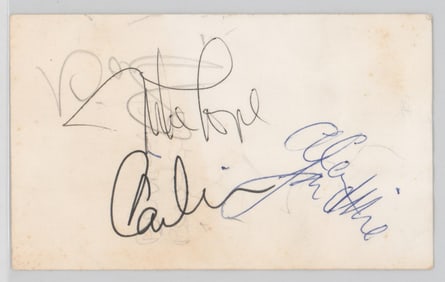 The Beach Boys SIGNED Cut [3 Signatures] LOA
