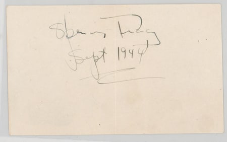 Spencer Tracy SIGNED Cut BAS LOA