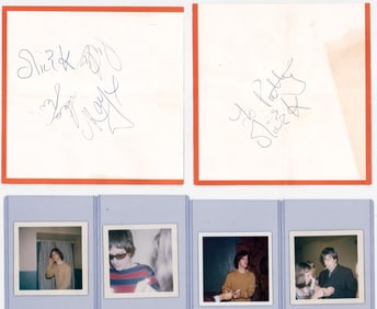 The Kinks (2) Signed Sheets LOA/COA (4) Photos