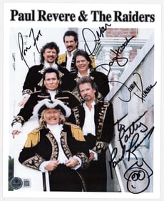 Paul Revere and the Raiders Photo LOA 5 SIGNED