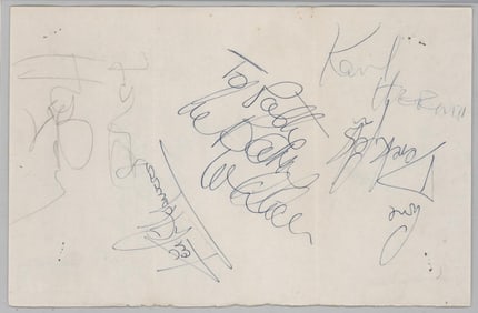 Herman's Hermits 8.5x 5.5 Cut LOA 5 SIGNED