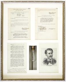 Thomas Edison Signed Minutes From Meeting