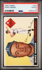 1955 Topps #210 Duke Snider PSA 4