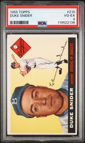 1955 Topps #210 Duke Snider PSA 4