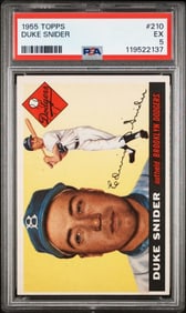 1955 Topps #210 Duke Snider PSA 5