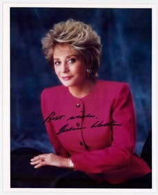 Barbara Walters 8x10 Photo SIGNED BAS COA