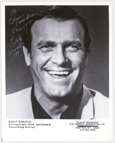 Eddy Arnold 8x10 Photo SIGNED BAS COA