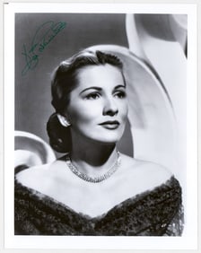 Joan Fontaine 8x10 Photo SIGNED BAS COA
