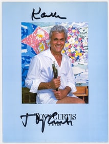 Tony Curtis SIGNED Art Gallery Brochure
