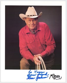 Ben Johnson SIGNED 8x10 Photo BAS COA