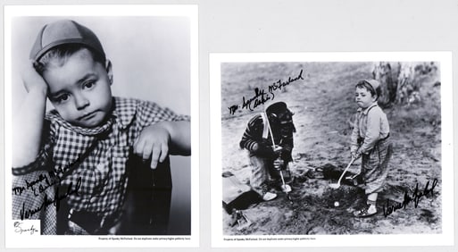 Spanky McFarland (2) 8x10 Photos SIGNED COA