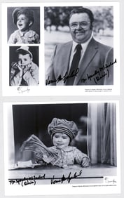 Spanky McFarland (2) 8x10 Photo Sheets COA
