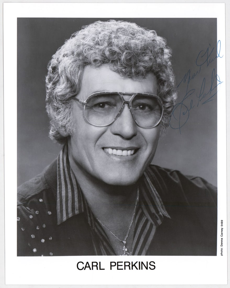 Carl Perkins SIGNED 8x10 Photo BAS COA (1 of 3)
