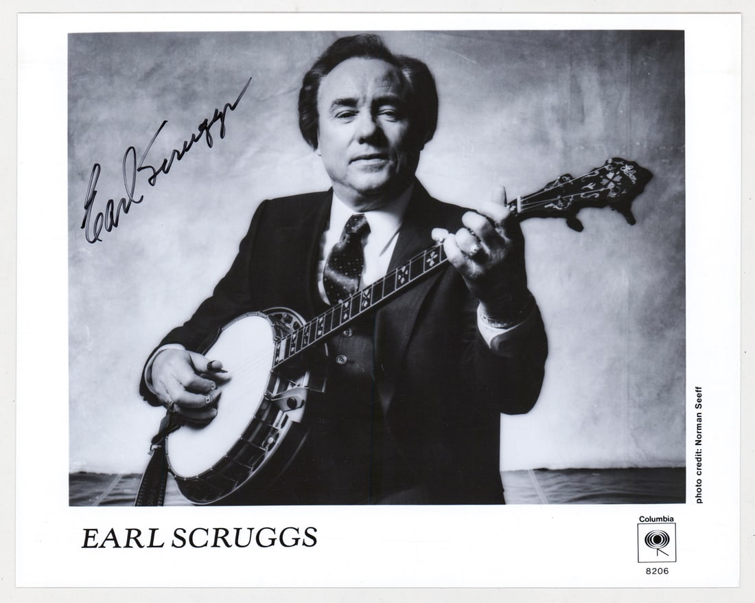 Earl Scruggs SIGNED 8x10 Photo BAS COA (1 of 3)