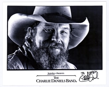 Charlie Daniels 8x10 Photo SIGNED BAS COA