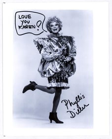 Phyllis Diller 8x10 Photo SIGNED BAS COA