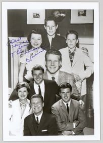 Harriet Nelson 5x7 Family Photo SIGNED BAS COA