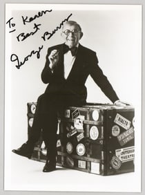 George Burns 5x7 Photo SIGNED BAS COA