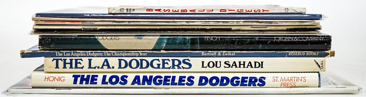 Los Angeles Dodgers Large Books, Programs: Los Angeles Dodgers Large Books, Programs and Publicity Photos. The group measures 14 x 12 x 4 inches. The absence of a condition report does not imply that the lot is in perfect condition or complete