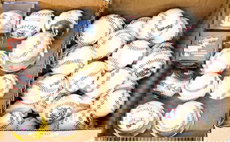 Set (29) MLB Team Logo Baseballs + Asst Baseballs