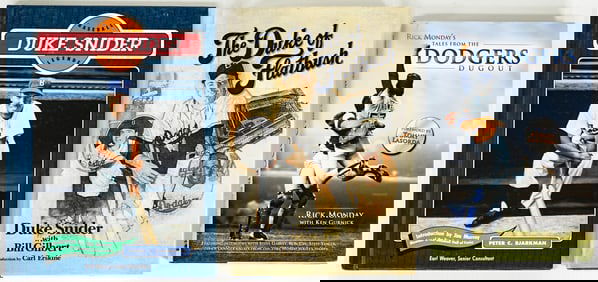 MLB Dodger's (3) Author SIGNED Books