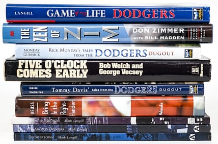 MLB Dodger's (9) INSCRIBED Books