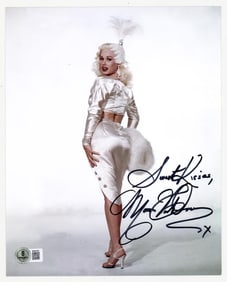 Mamie Van Doren 8x10 Photo SIGNED BAS COA